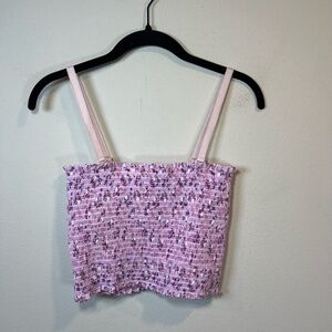 Expand-A-Band Breast Binder Lavender Floral Lined Surgical Dry Release Sz Medium